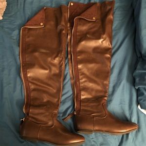Over the Knee Tall Brown Boots